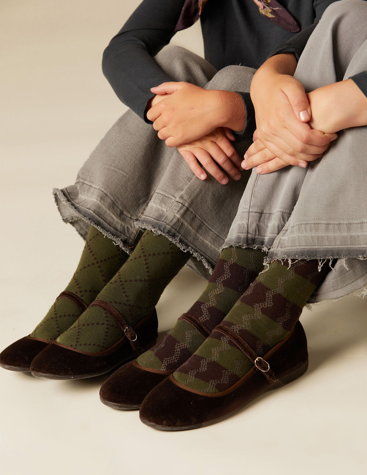 MEIA RISCA TEXTURA AMORA