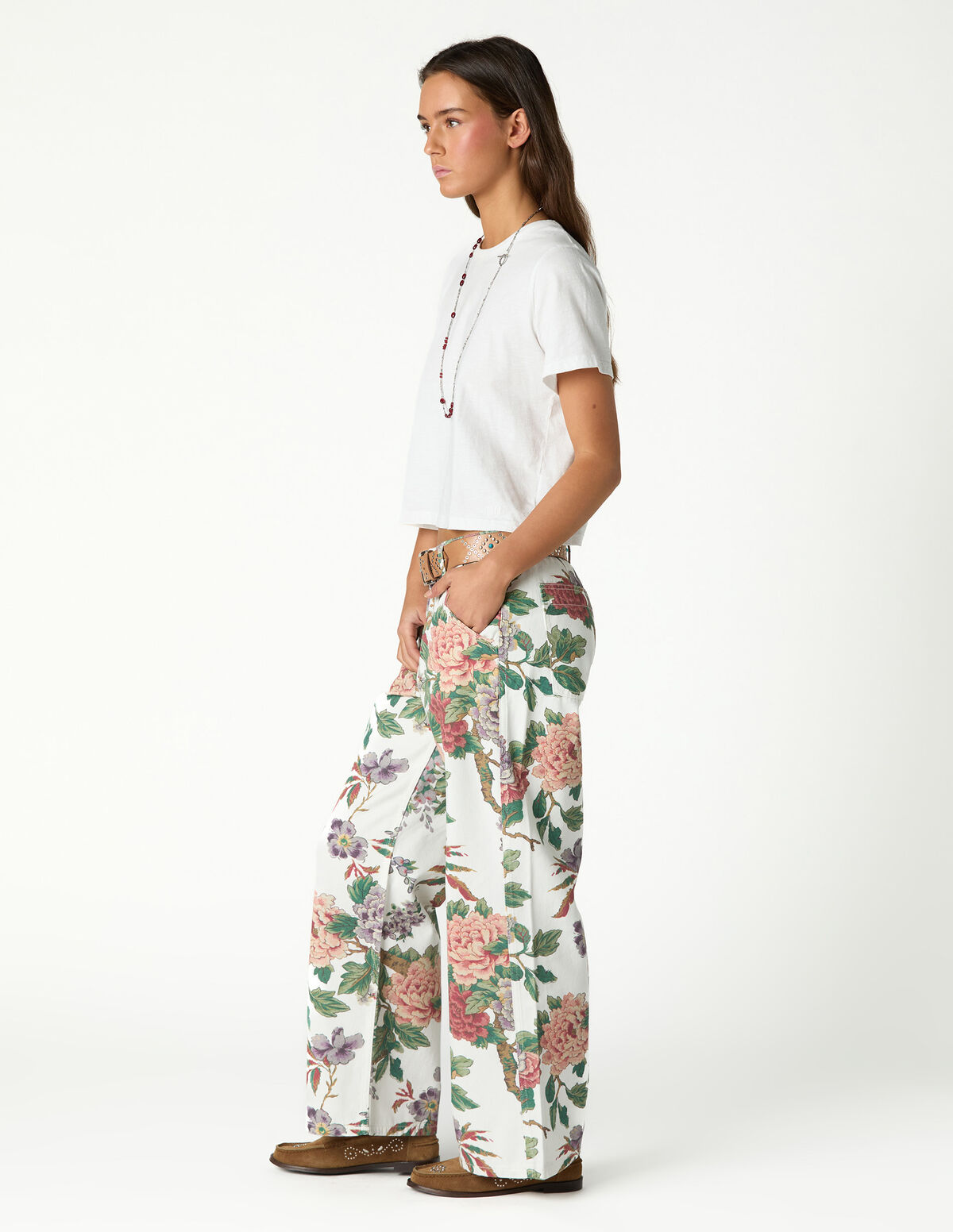 BOTANIC PRINT TROUSERS