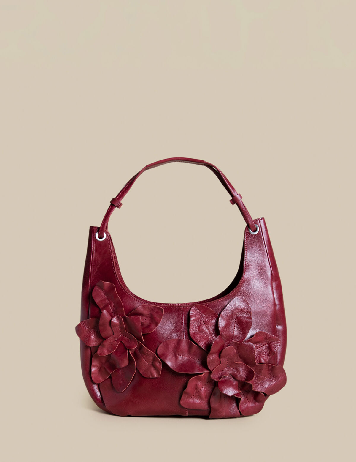 BOLSO FLOR GUINDA