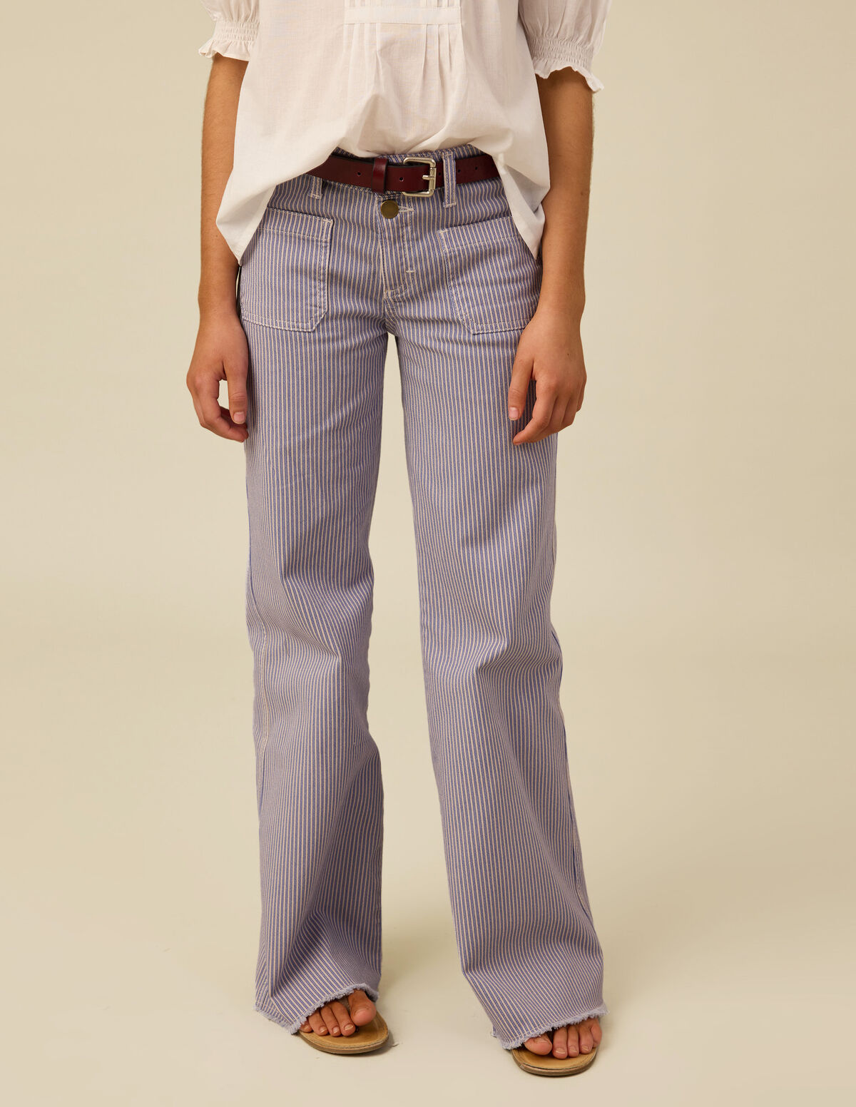 PANTALÓN BOLSILLO CRUZADO AZUL