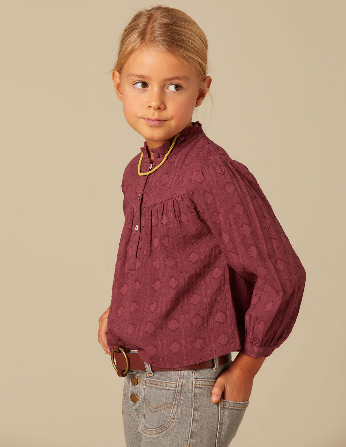 CAMISA ROMBOS MARRÓN