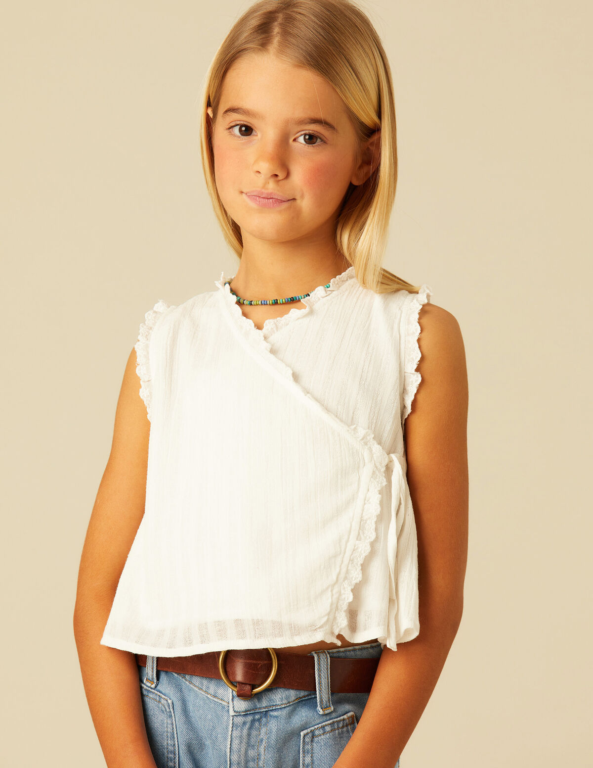CAMISA CRUZADA BLANCA