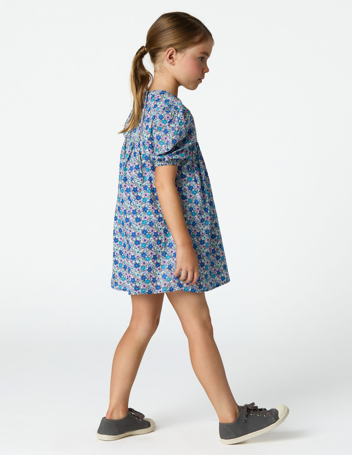 ROBE PRINT DITSY BLUE