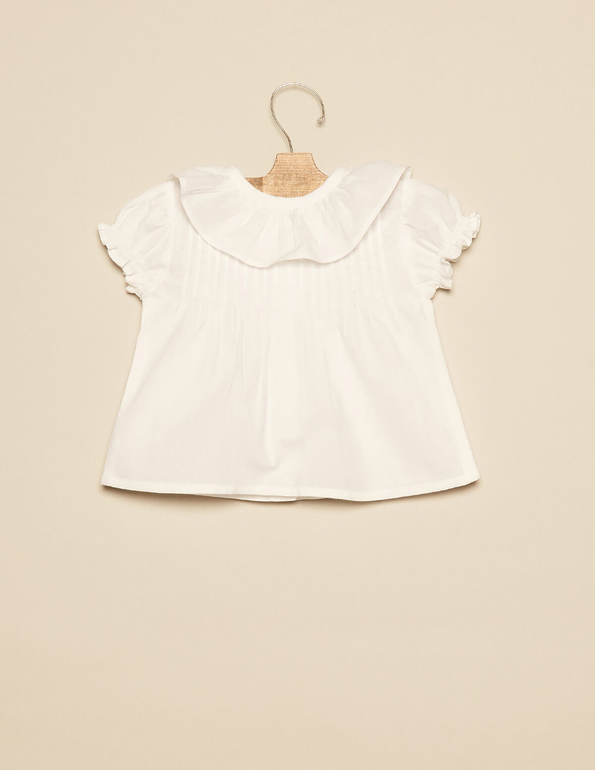 CAMISA VOLANTE JARETAS BLANCA