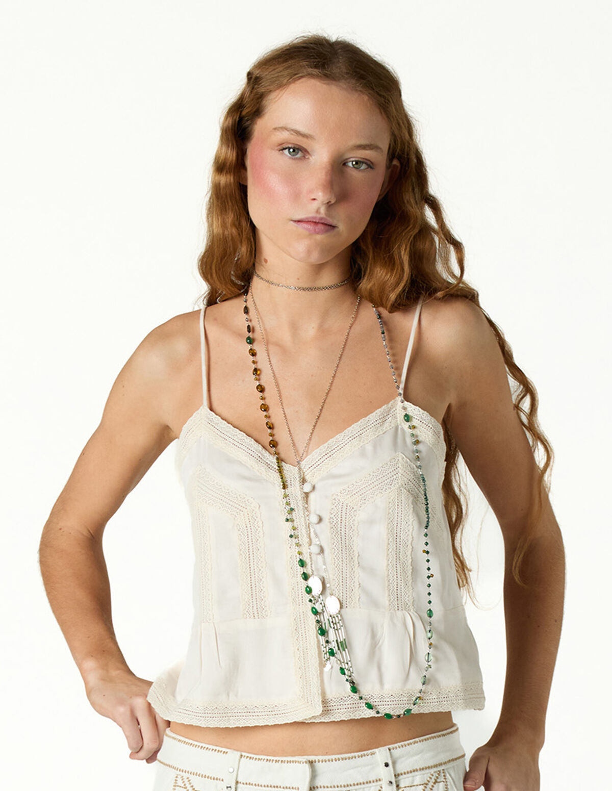 TOP RENDA VINTAGE CAPPUCINO