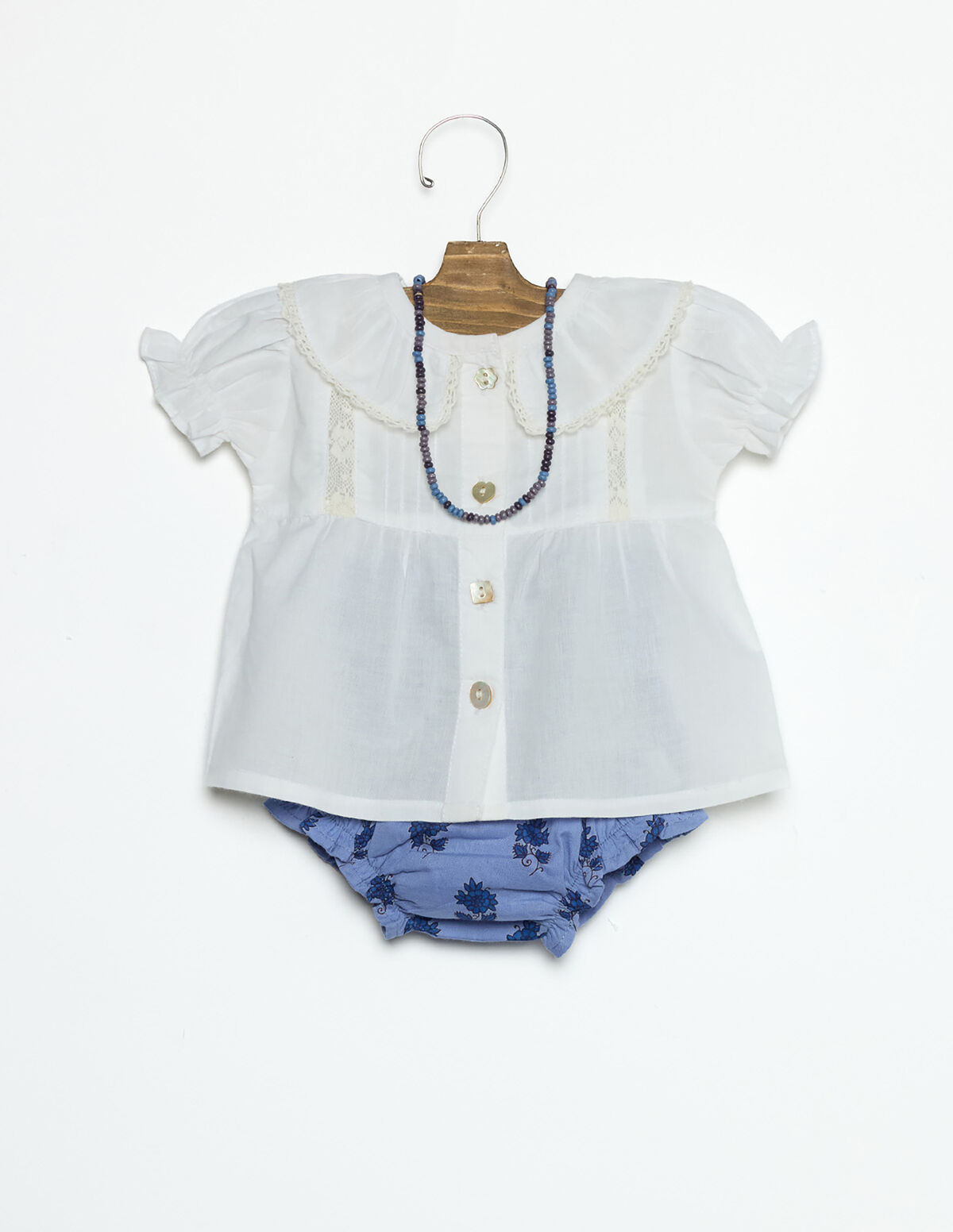 BLUE BUTI PRINT BLOOMERS