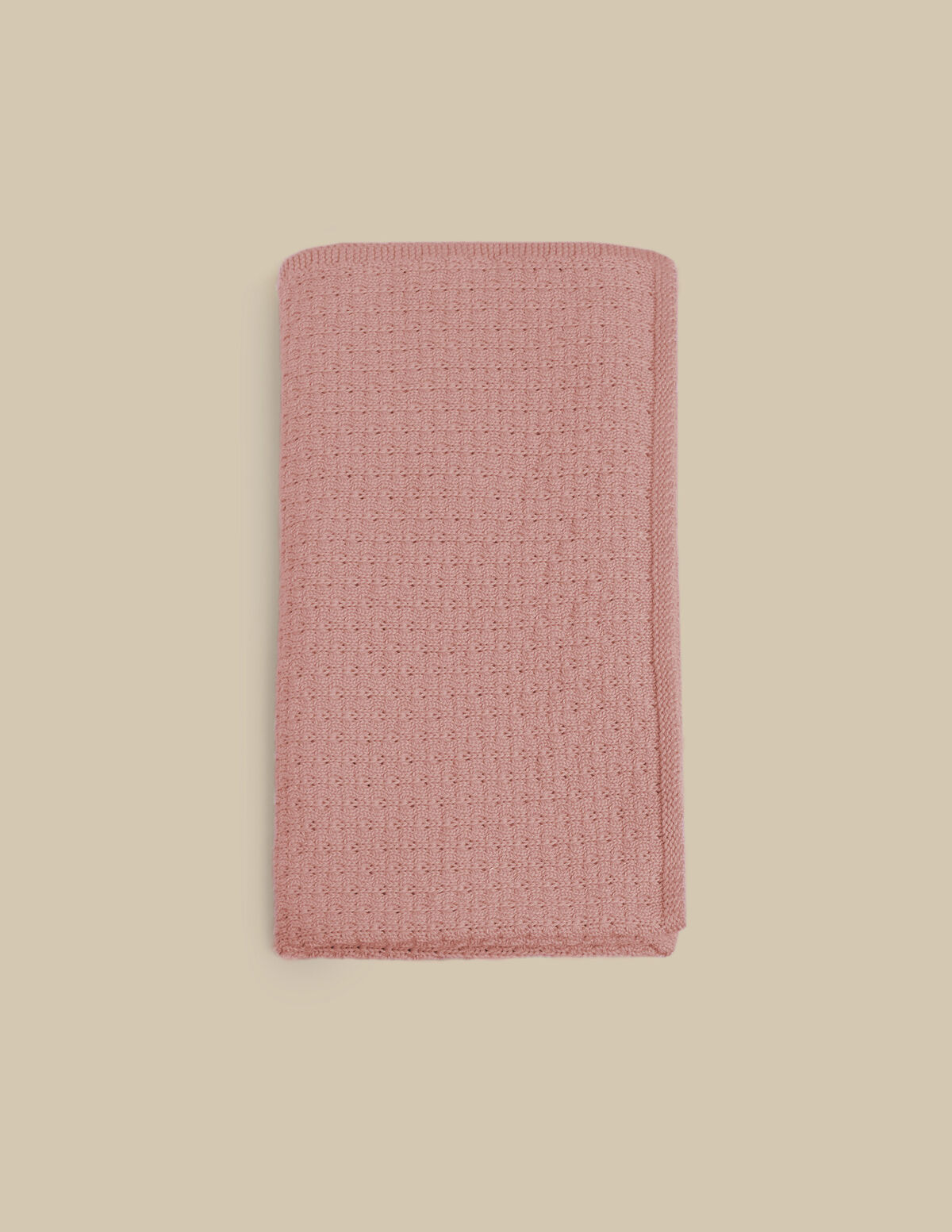 PINK KNITTED SHAWL