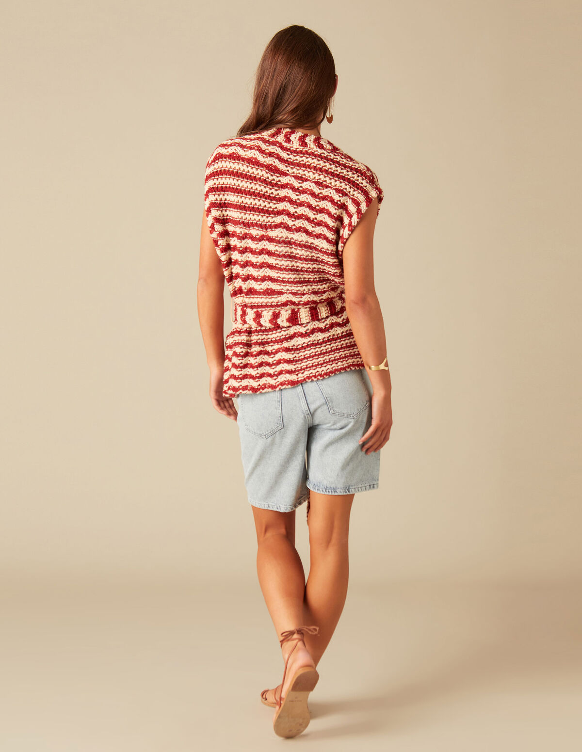 STRIPPED VEST 