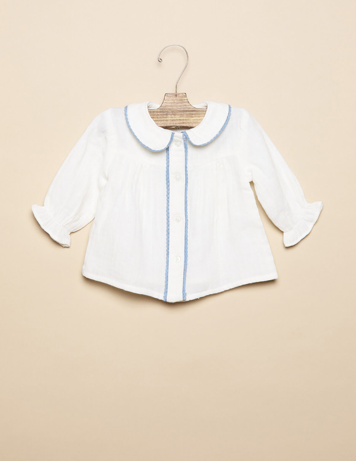BLUE RIC-RAC SHIRT
