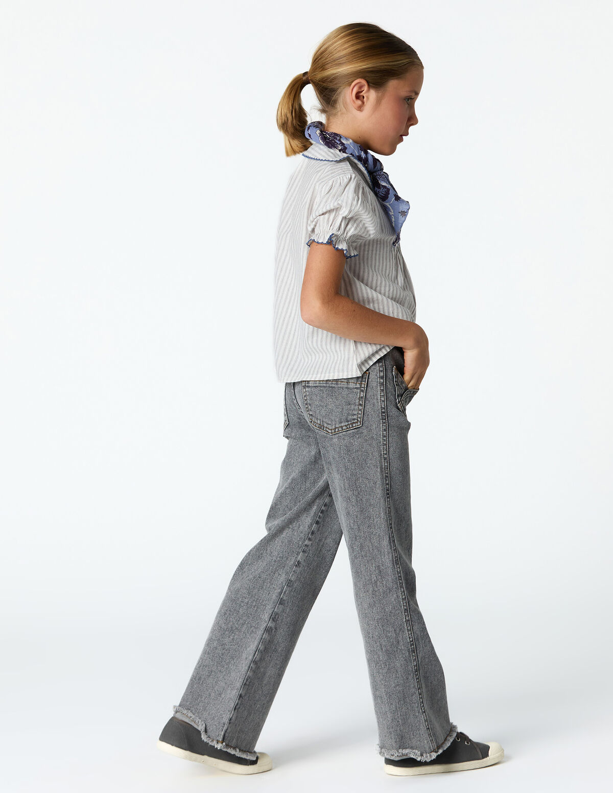 BLUE CROSS-POCKET TROUSERS