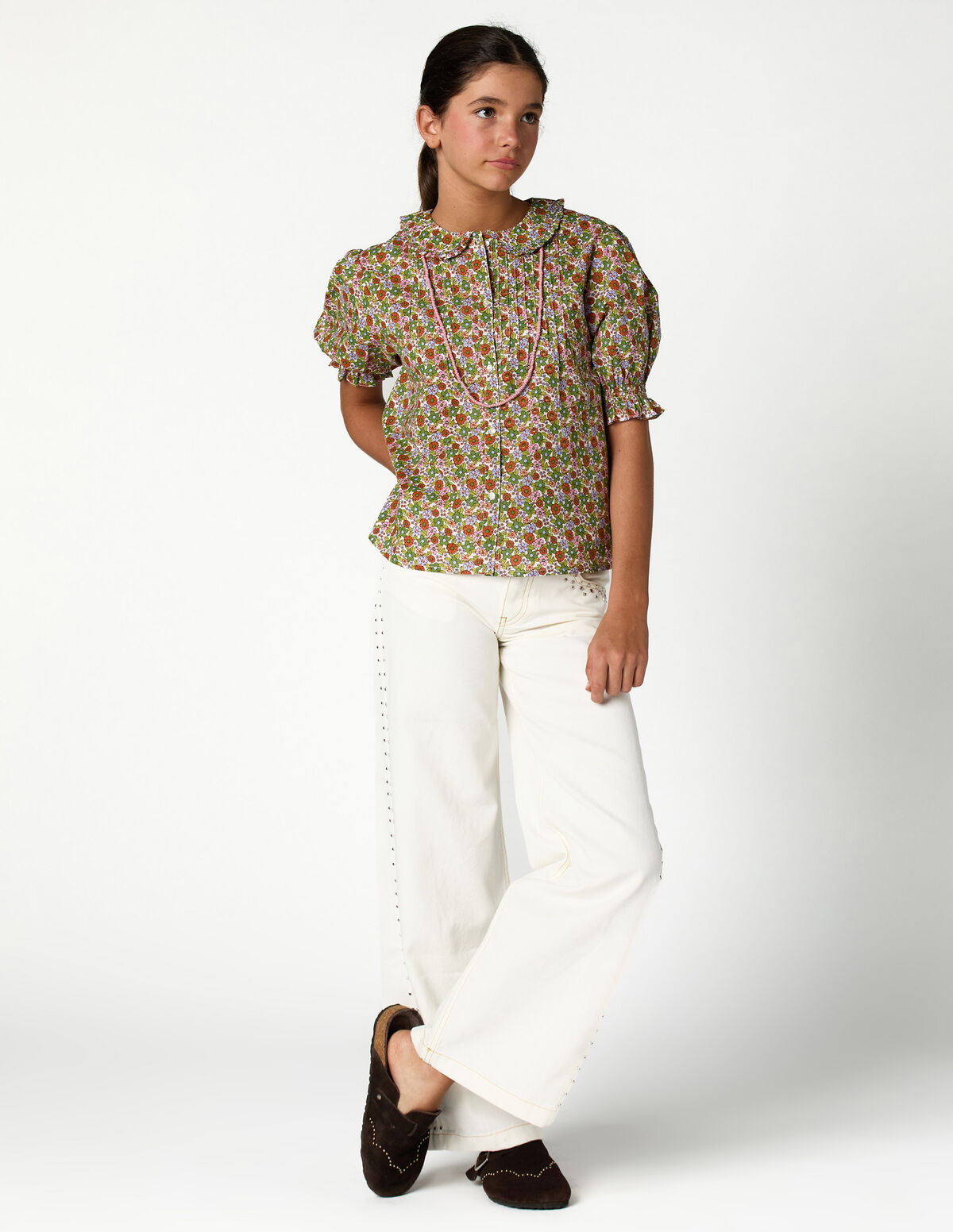 BLUE FLORARL PRINT SHIRT 