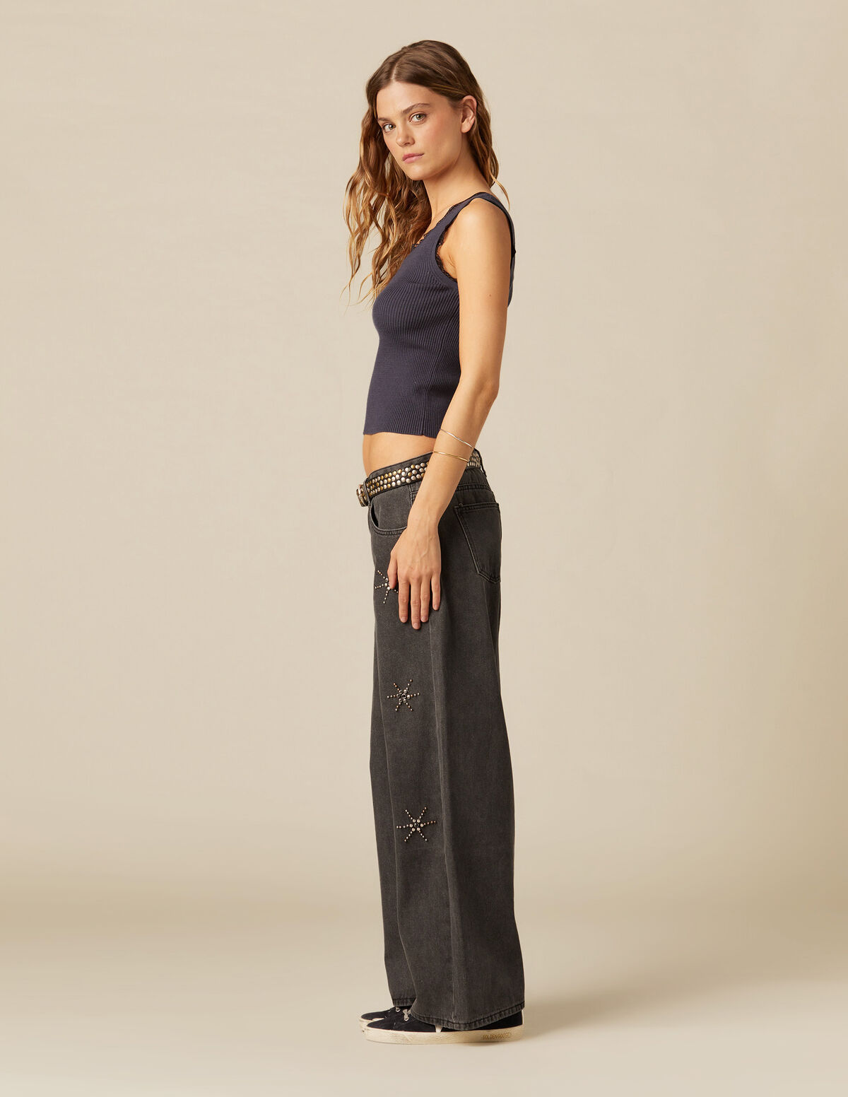 PANTALÓN TACHAS SOLES BLANCO