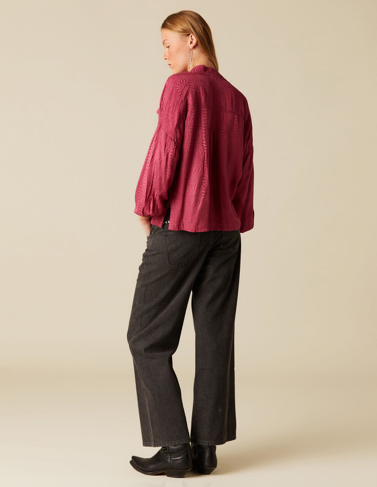 CHEMISE JACQUARD FRAISE