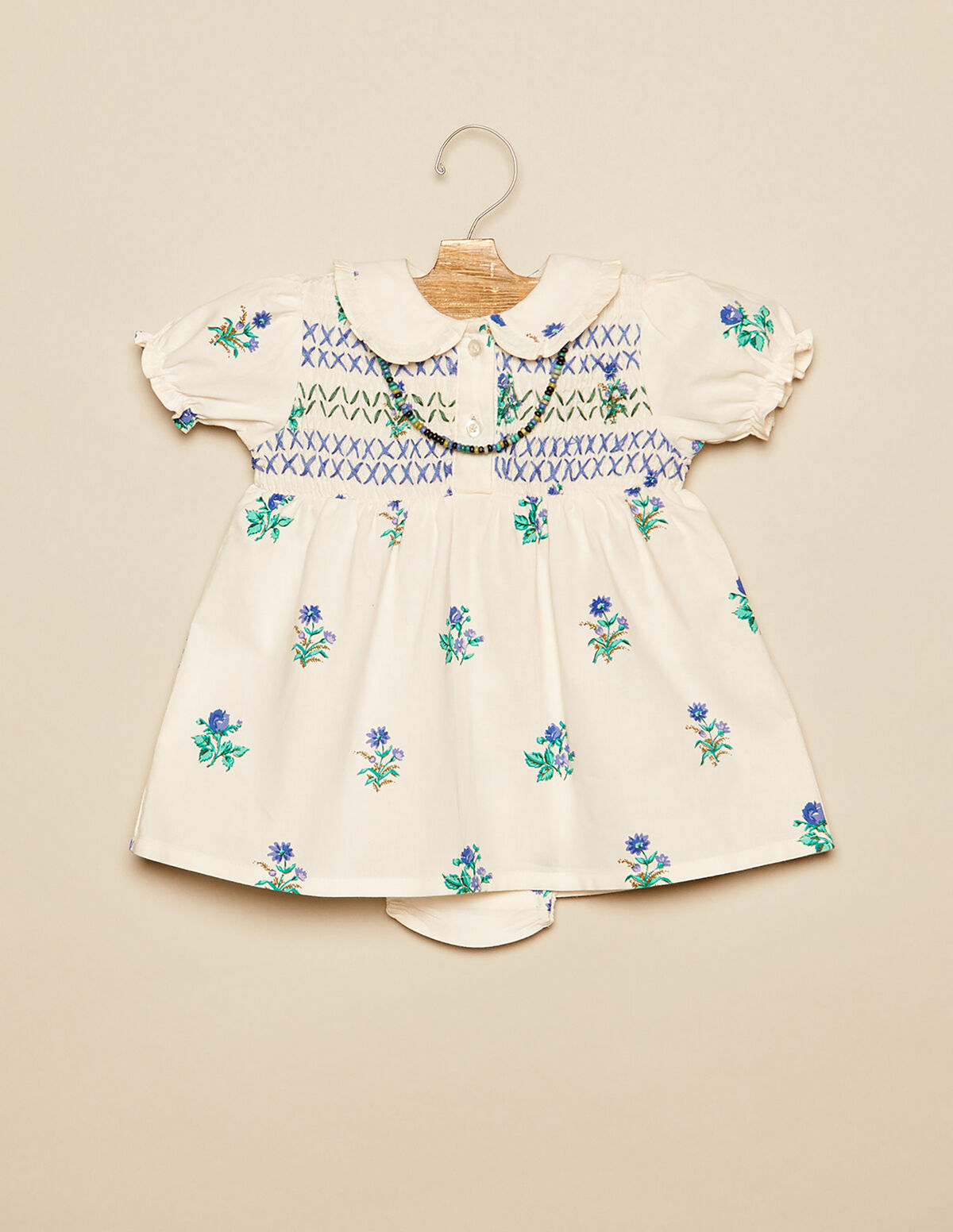 VESTIDO CRUDO FLOR