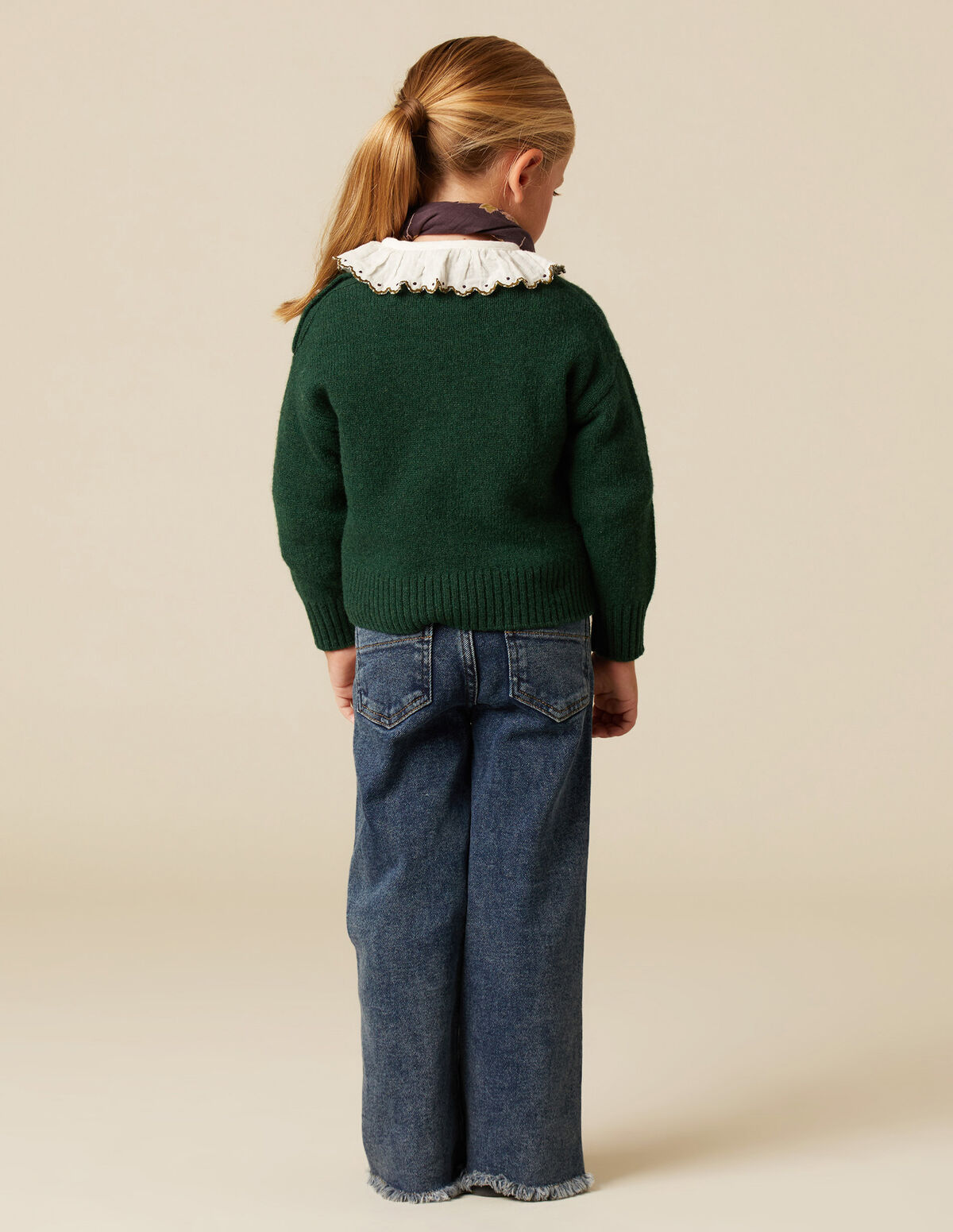 BLUE BUTTONED JUMPER