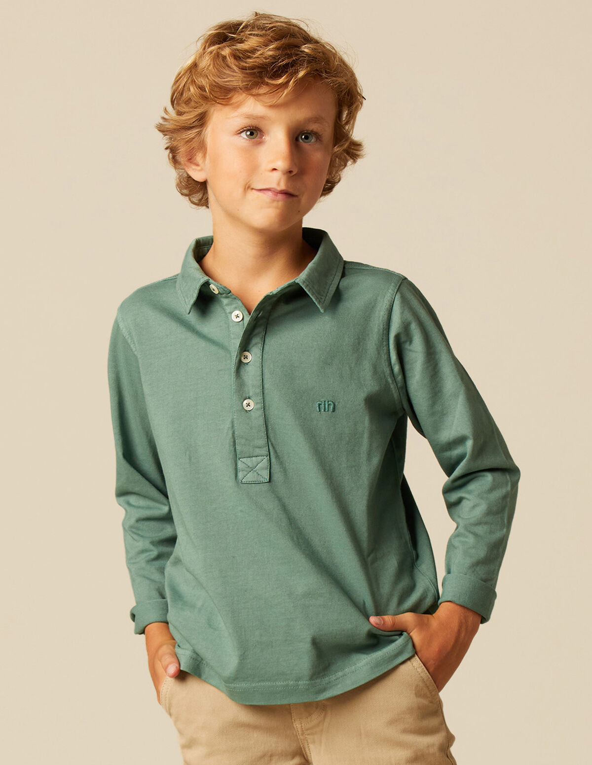 RED 'NN' POLO SHIRT