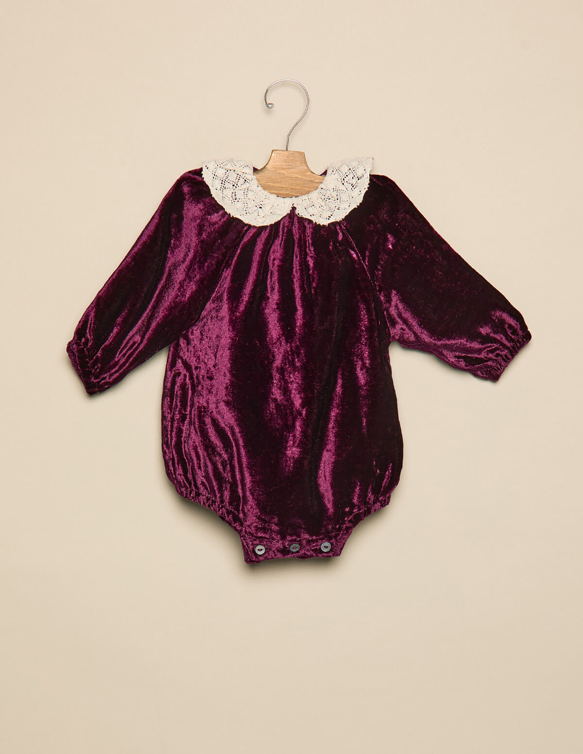 BARBOTEUSE DENTELLE VELOURS