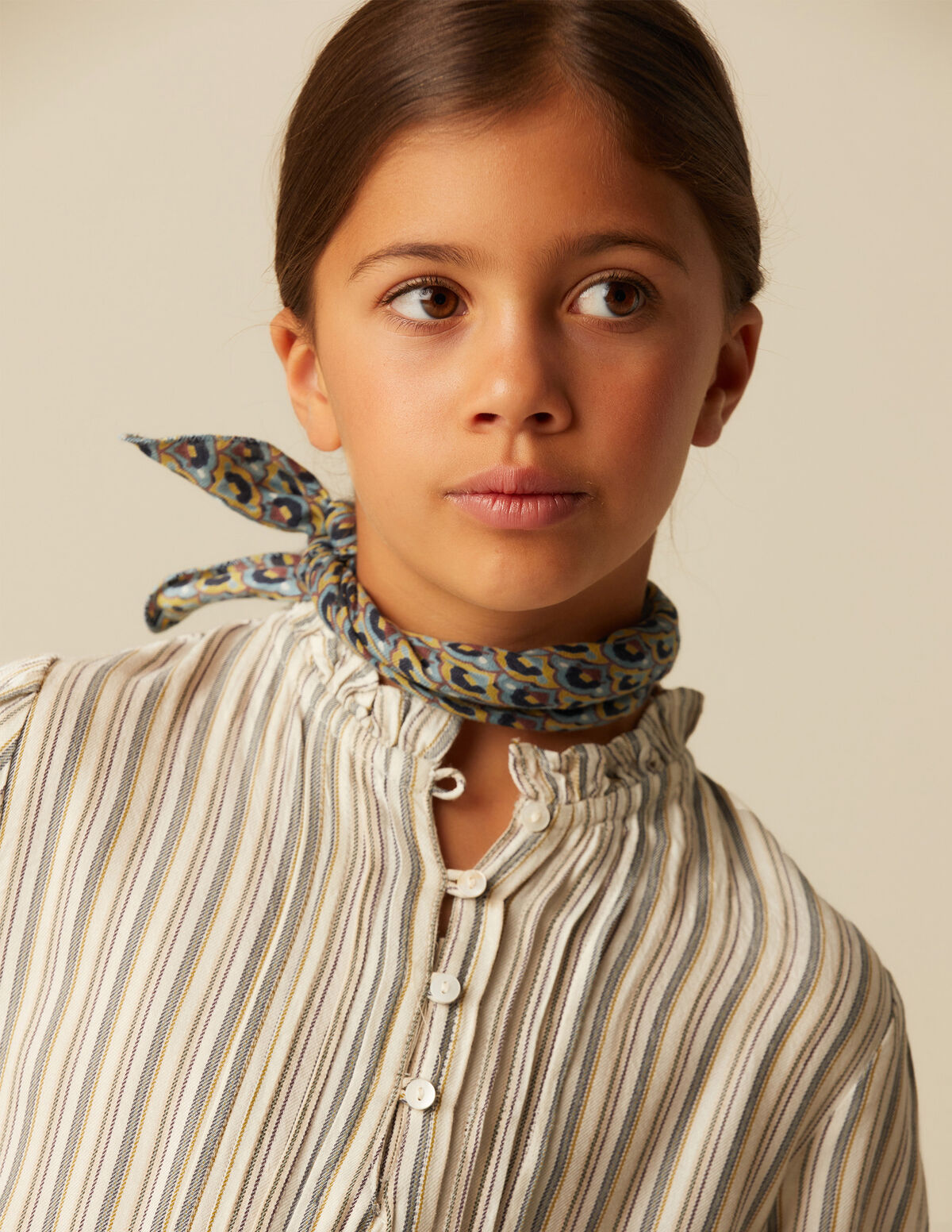 CAMISA RISCA AZUL MOSTARDA