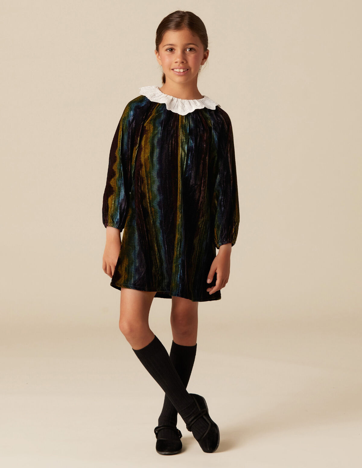 VESTIDO VELUDO ONDAS AMORA