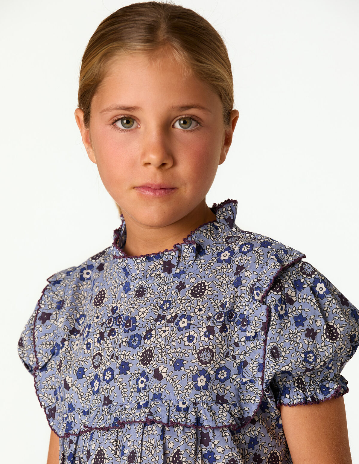 BLUE FLORAL PRINT SHIRT 