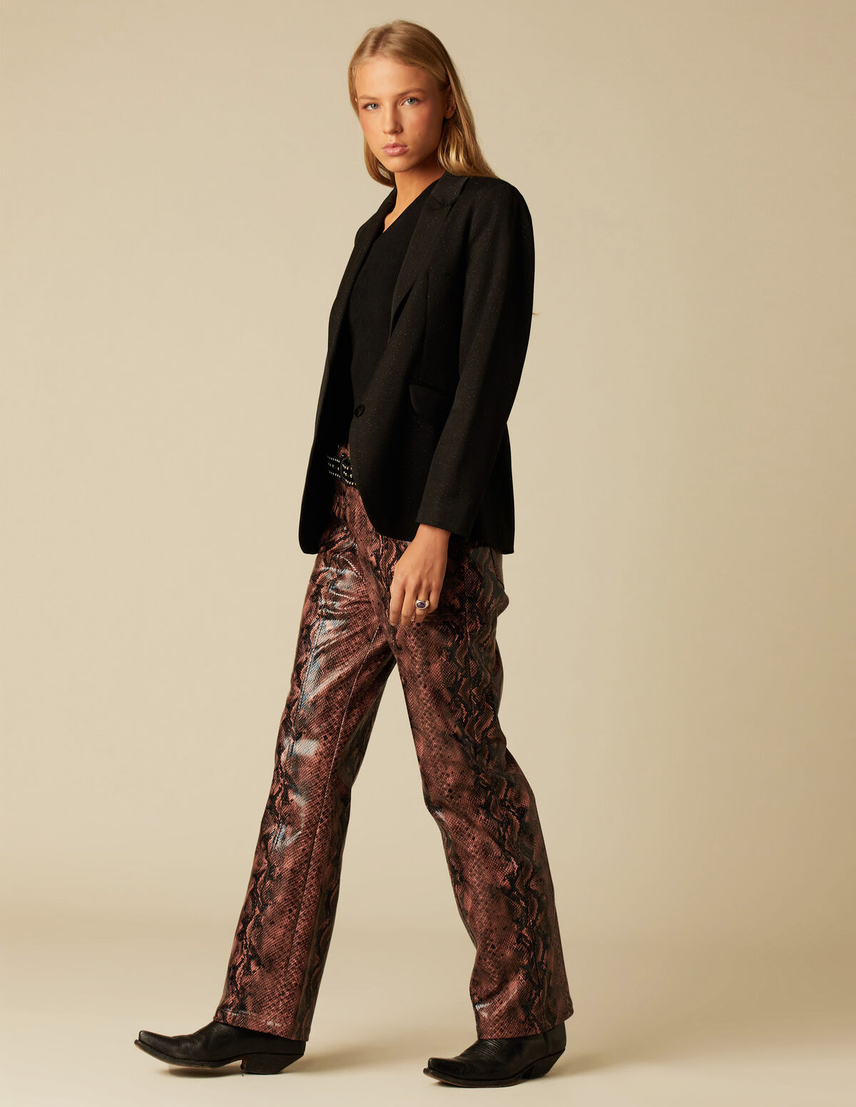 BLAZER GRIS BRILLO