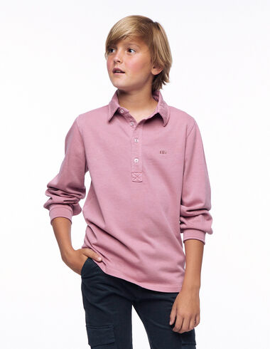 Strawberry long-sleeved polo shirt - View all > - Nícoli
