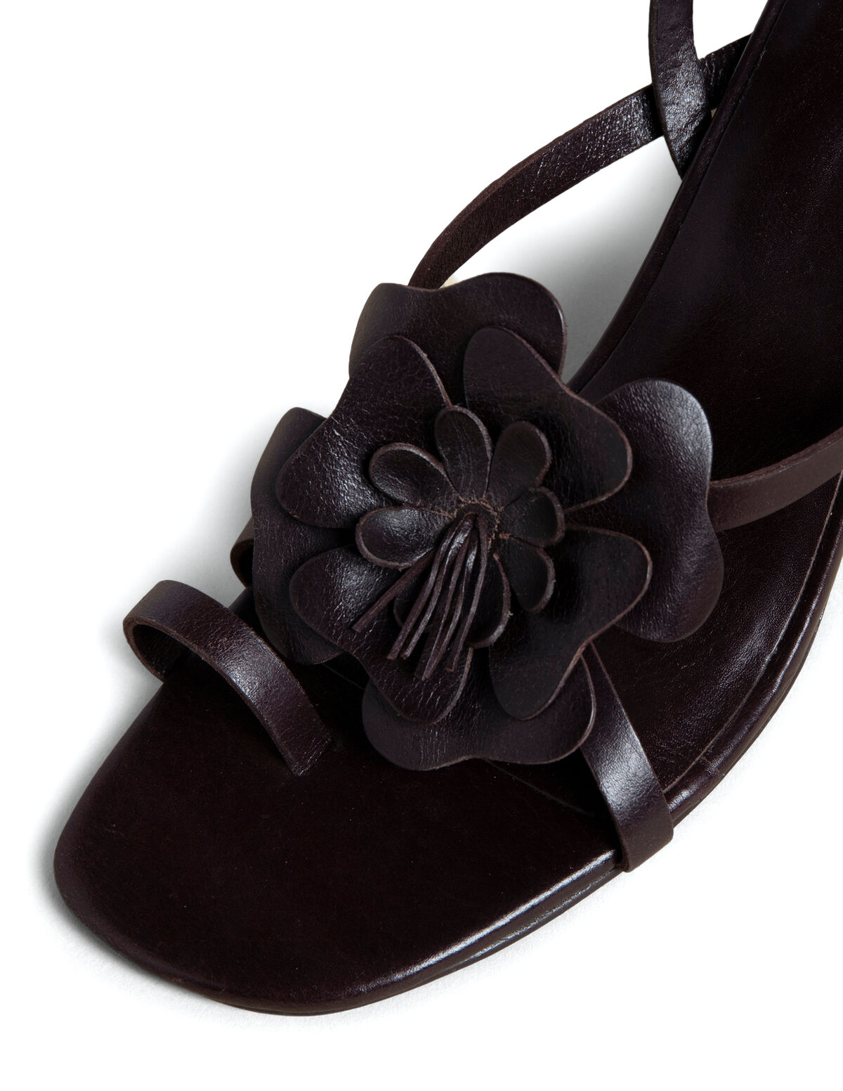 CHERRY FLOWER HEELED SANDAL