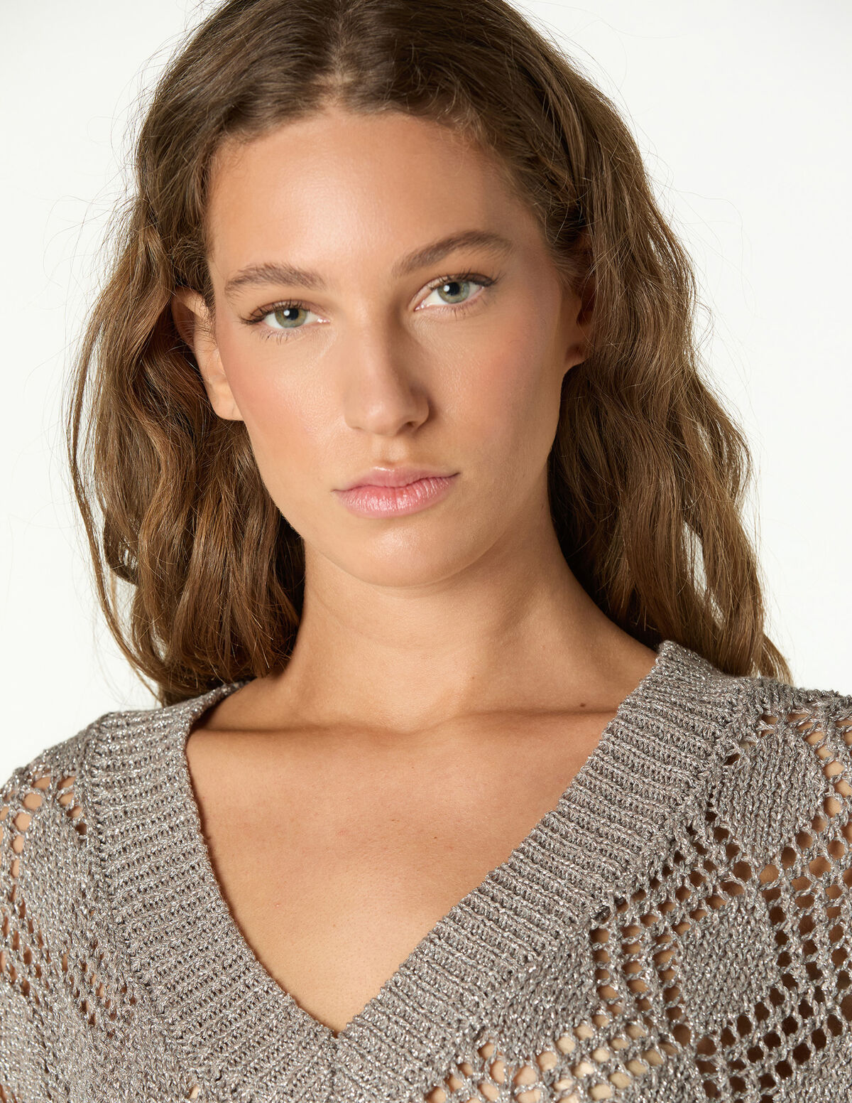 JERSEY PUNTO BRILLO PLATA