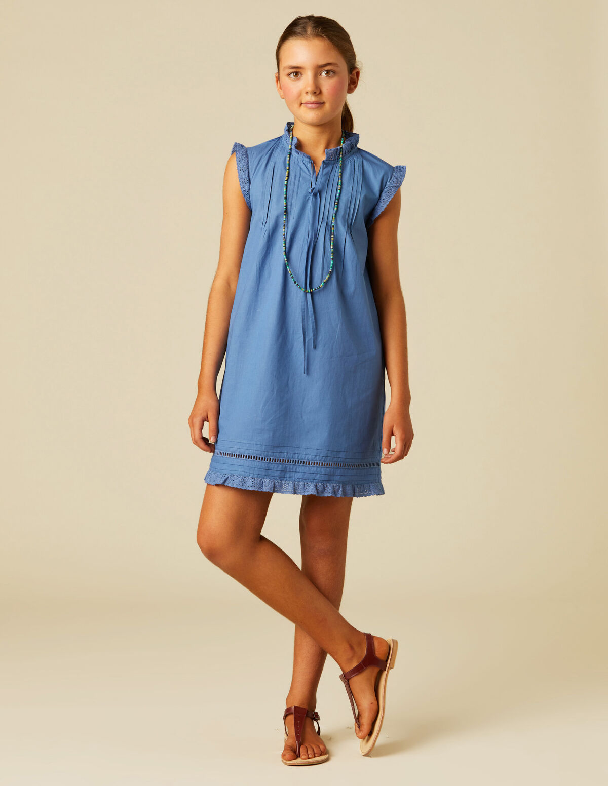 BLUE BOW DRESS