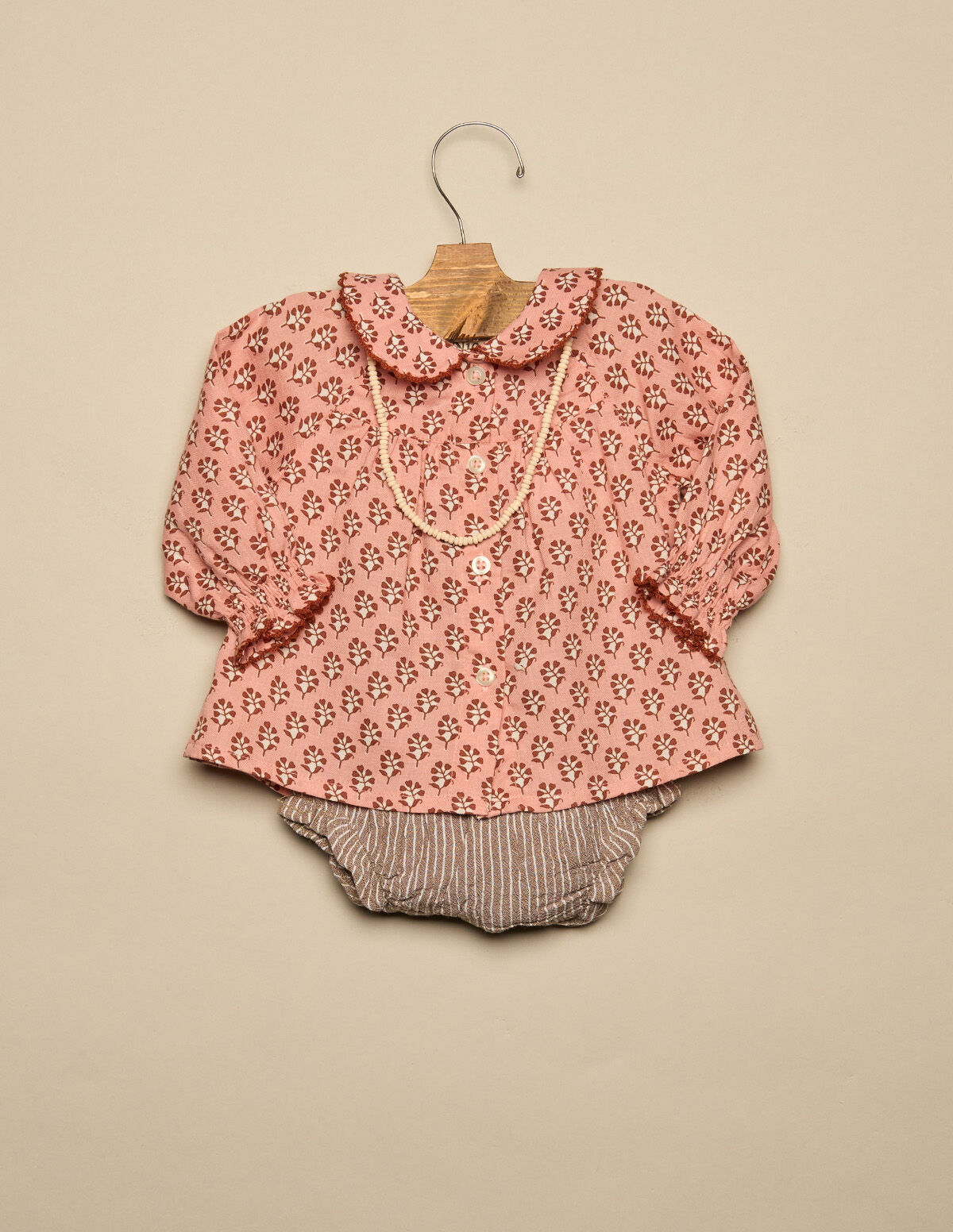 CAMISA CRUA FLOR CASTANHA