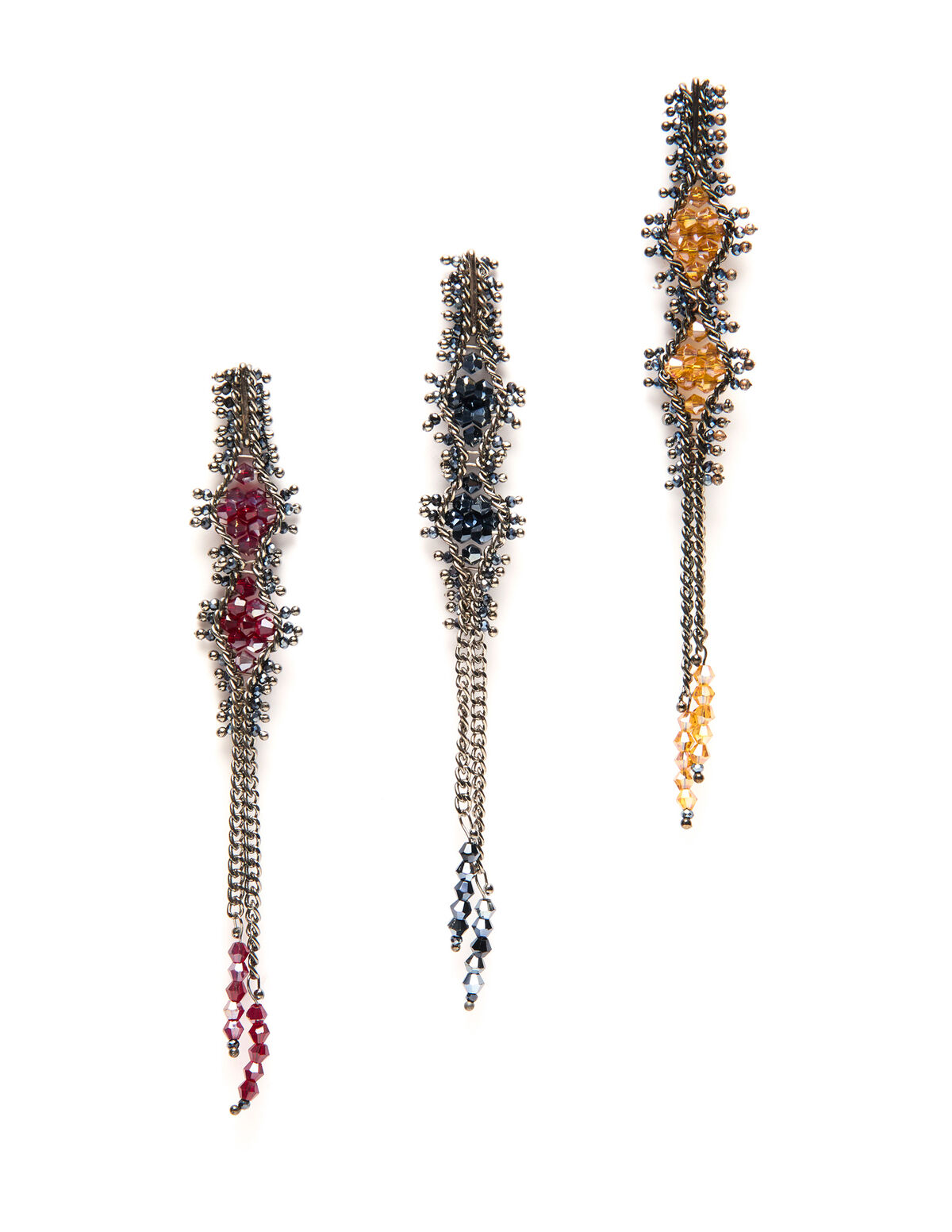 PENDIENTE BEADS AGATHA ROMBO