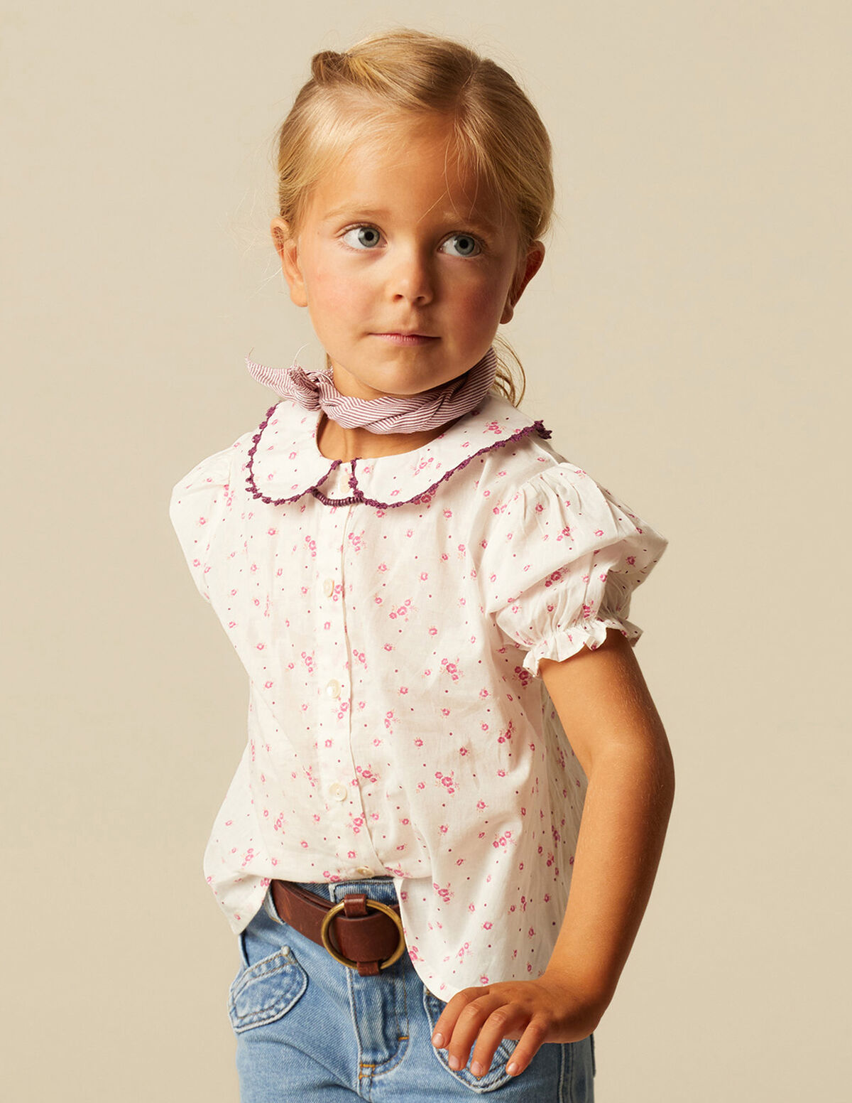 CAMISA FLOR PUNTO MORA