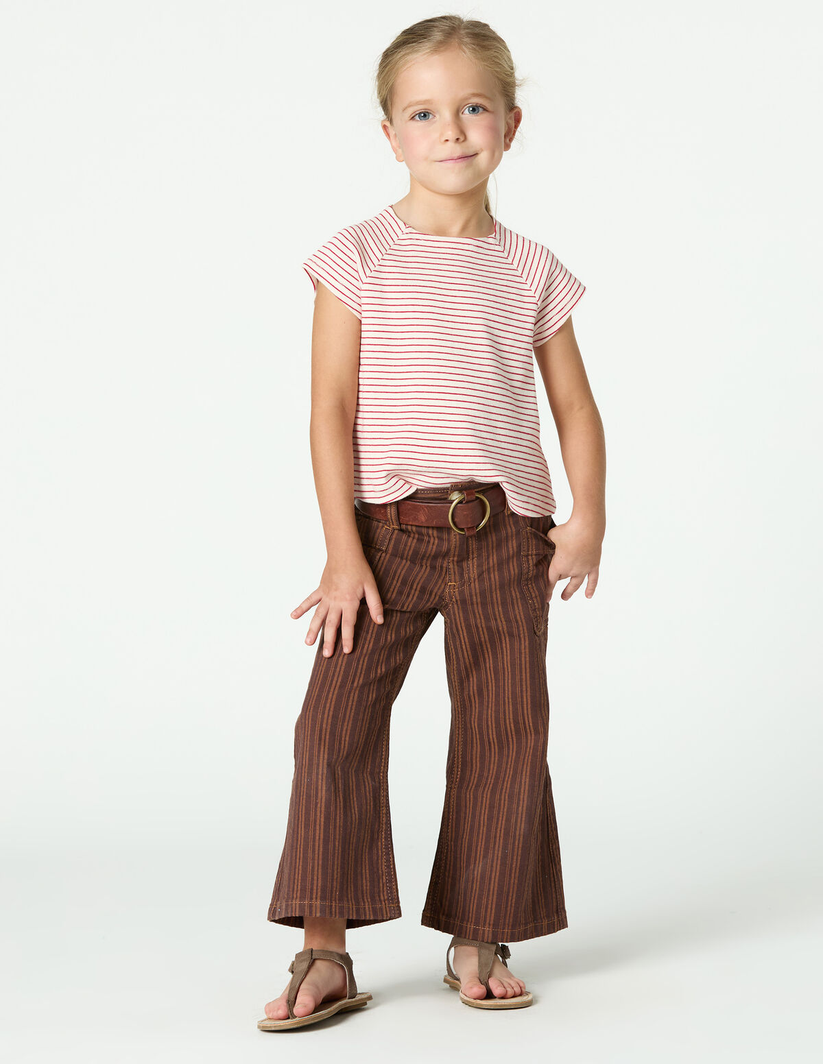 PANTALON JEAN RAYURES BLEUES