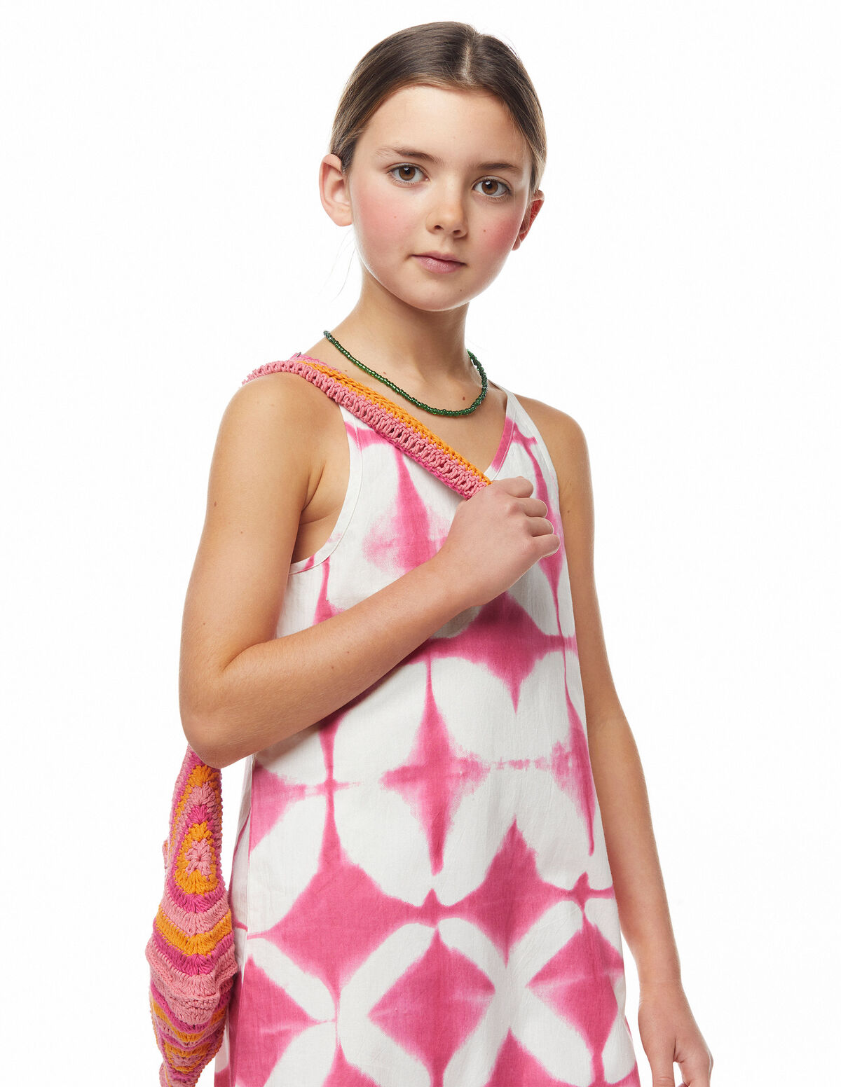 Vestido largo tie dye azul