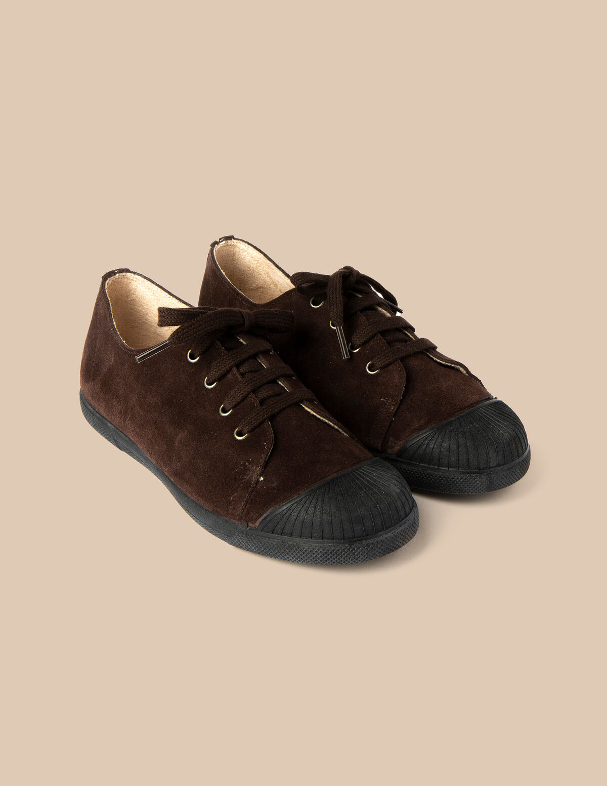 ANTHRACITE LACE-UP TRAINERS