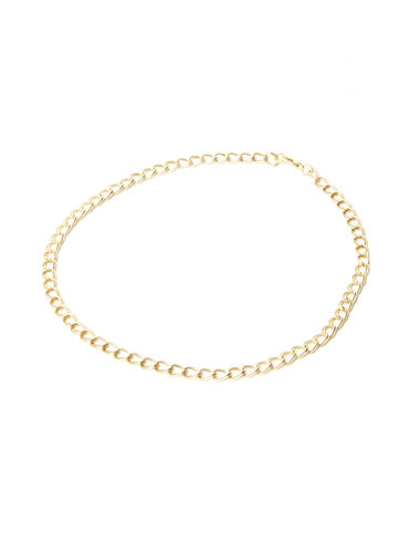 Gold chain links necklace - Merry Christmas - Nícoli