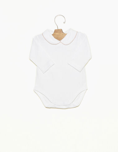 Pink stitched collar bodysuit - View all > - Nícoli