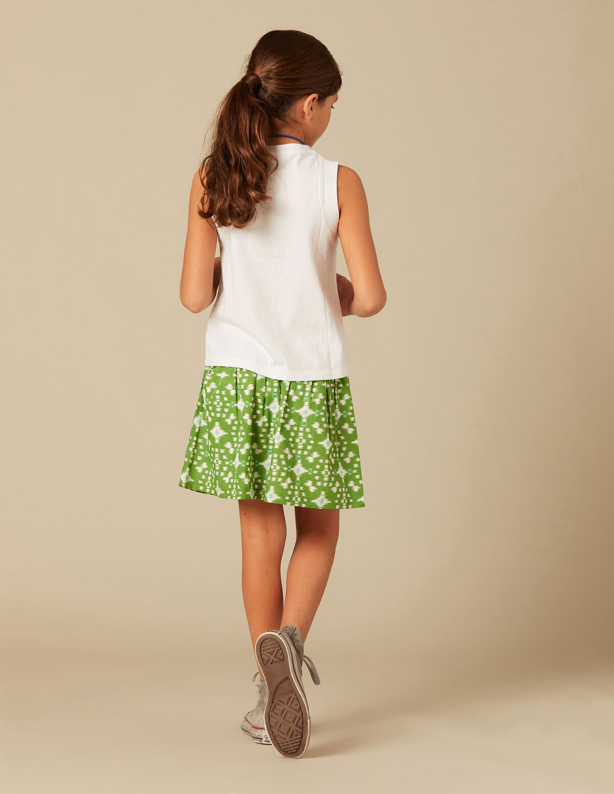 FALDA IKAT VERDE