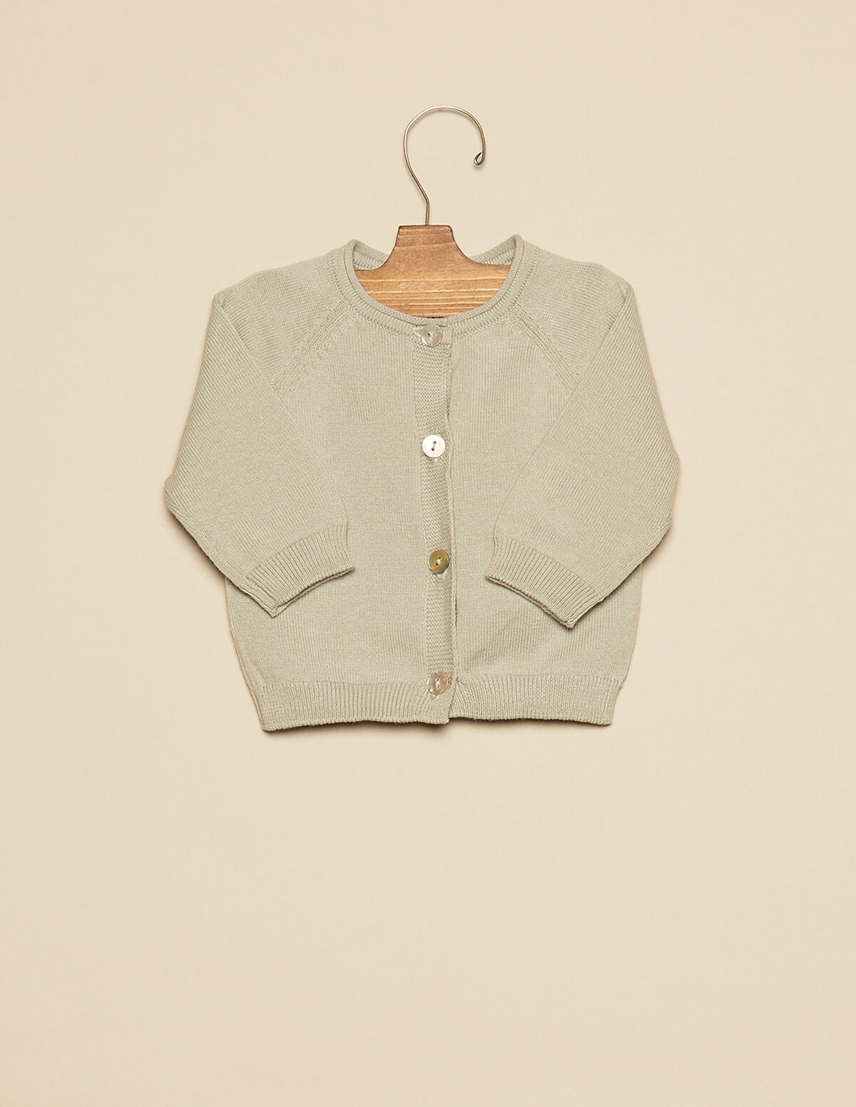 VESTE BÉBÉ BOUTONS BLEU ÉLECTRIQUE