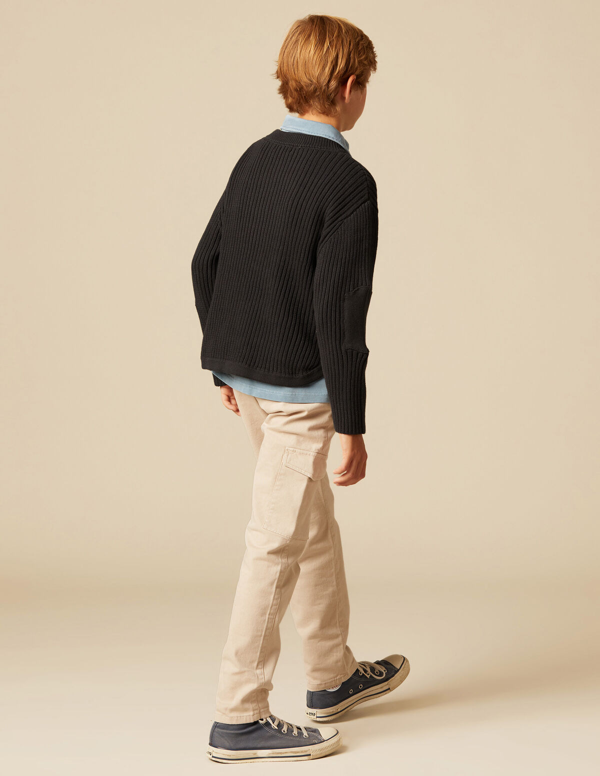ANTHRACITE RIBBED JUMPER