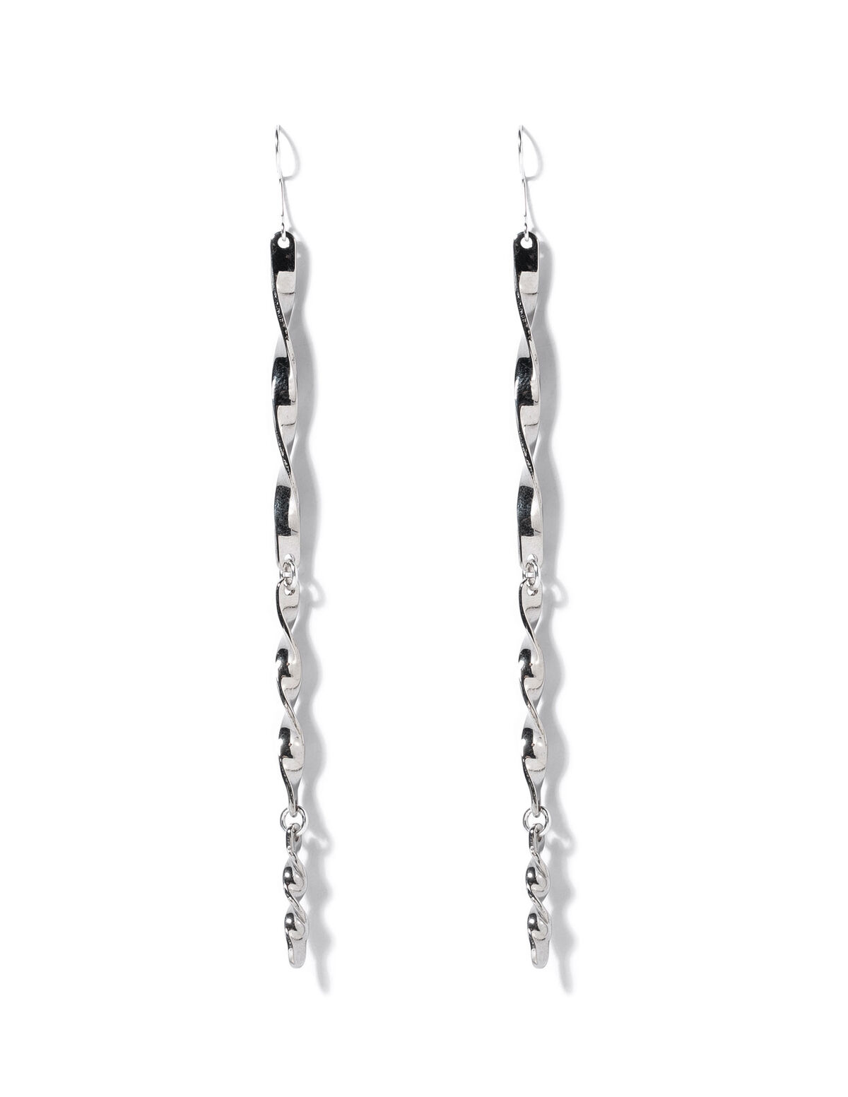 Silver curved earring - Jewelry - Nícoli