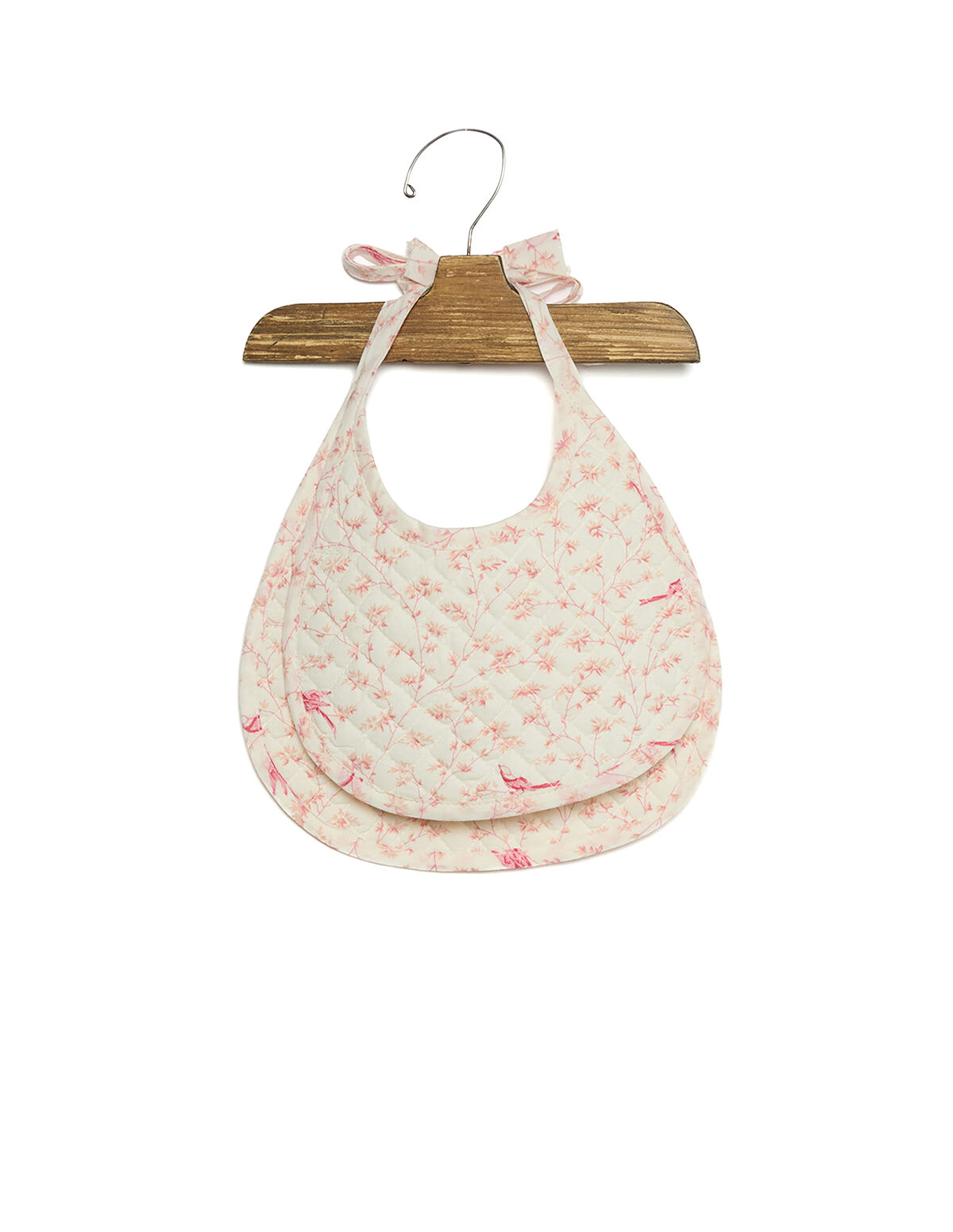 BLUE BAMBOO PRINT BIB