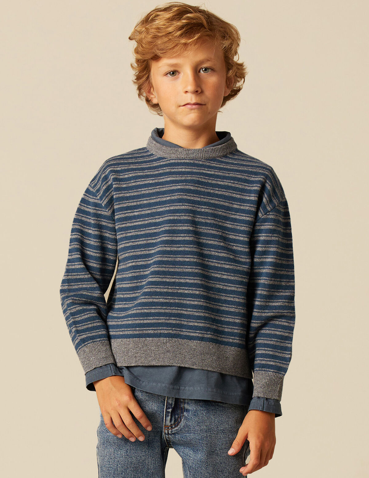 BLUE STRIPED JUMPER