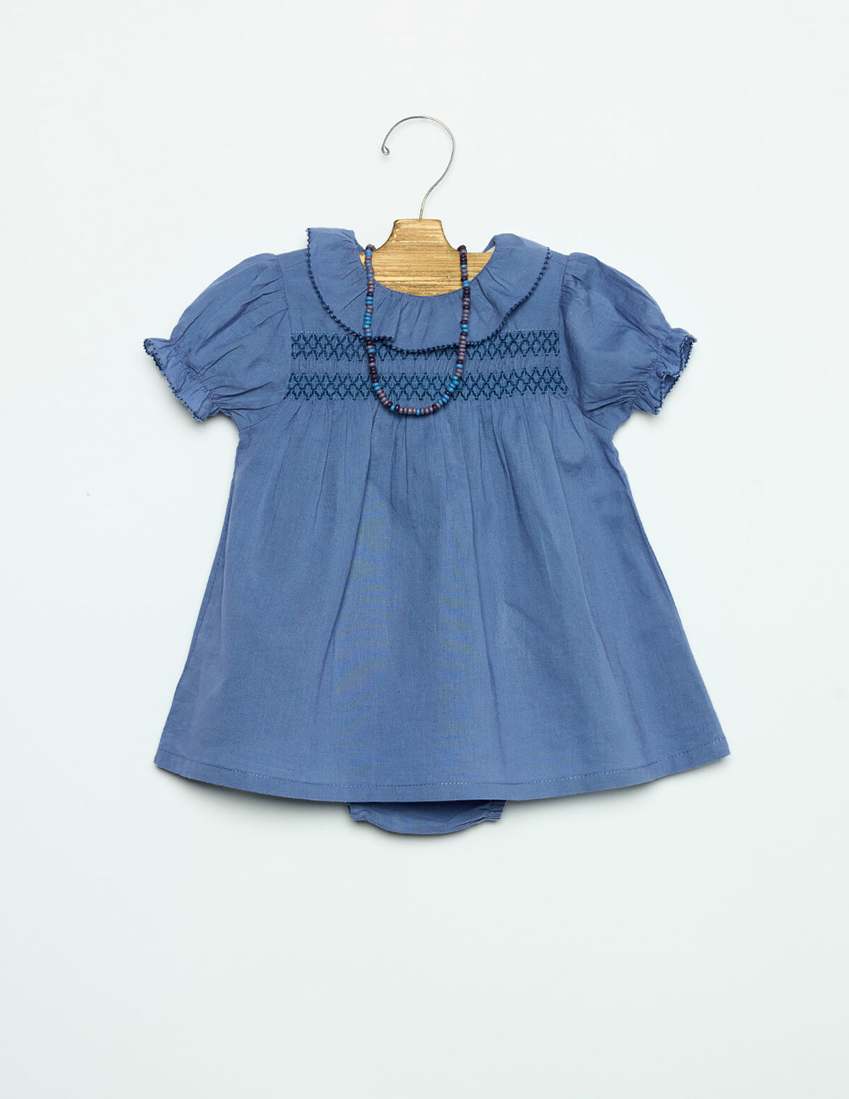VESTIDO NINHO ANILINE BLUE