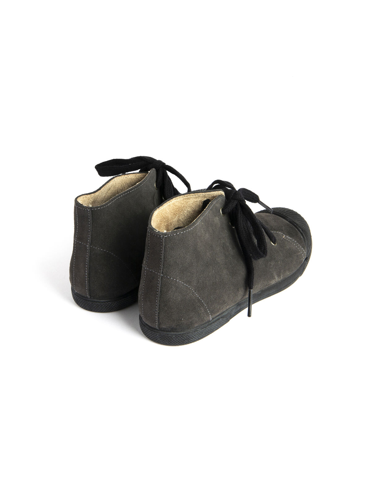 ANTHRACITE LACE-UP BOOTS