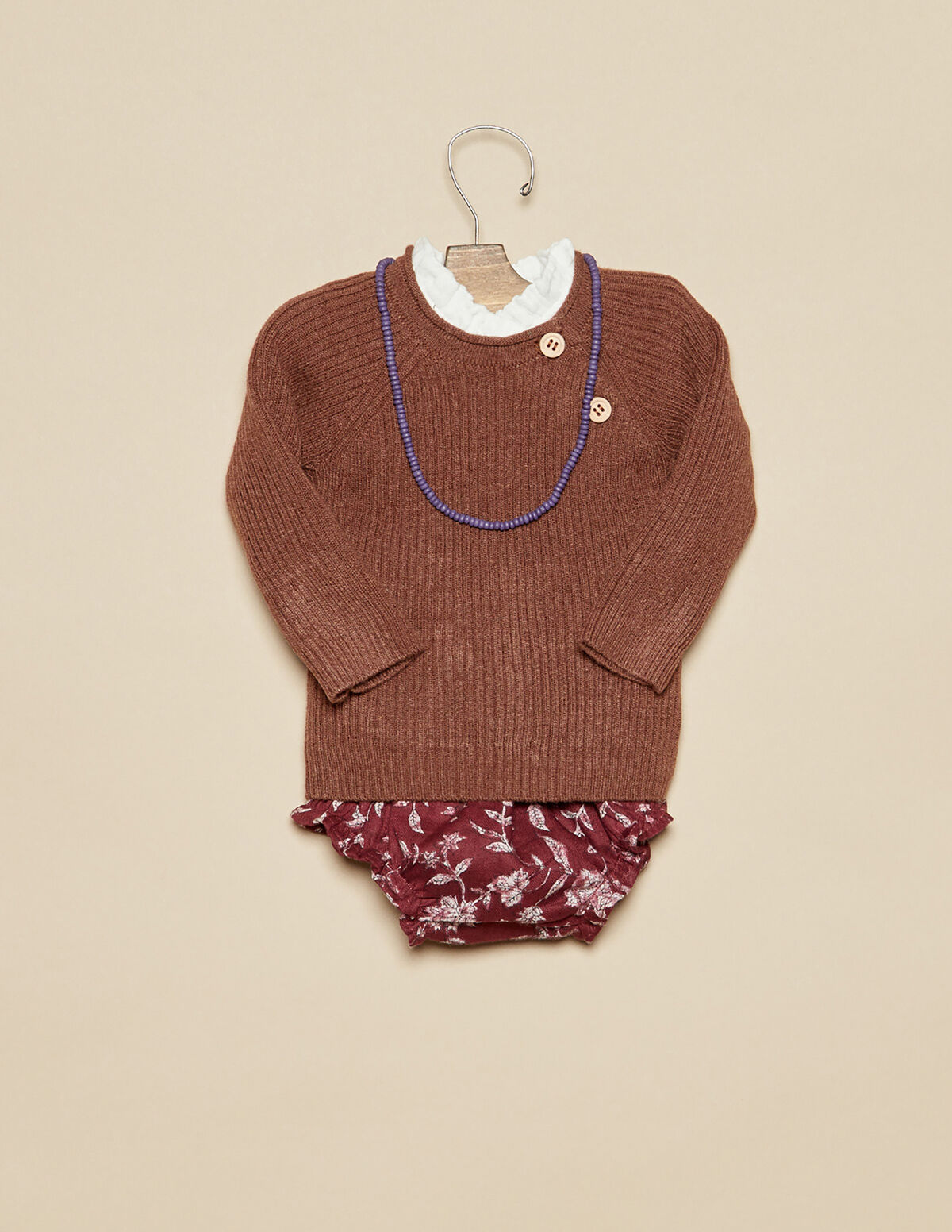 CAMISOLA CANELADA CASTANHO