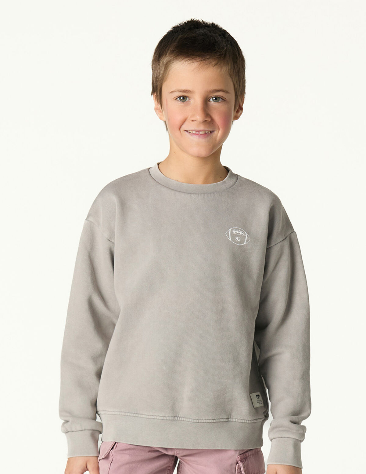 SWEATSHIRT CINZENTA RUGBY