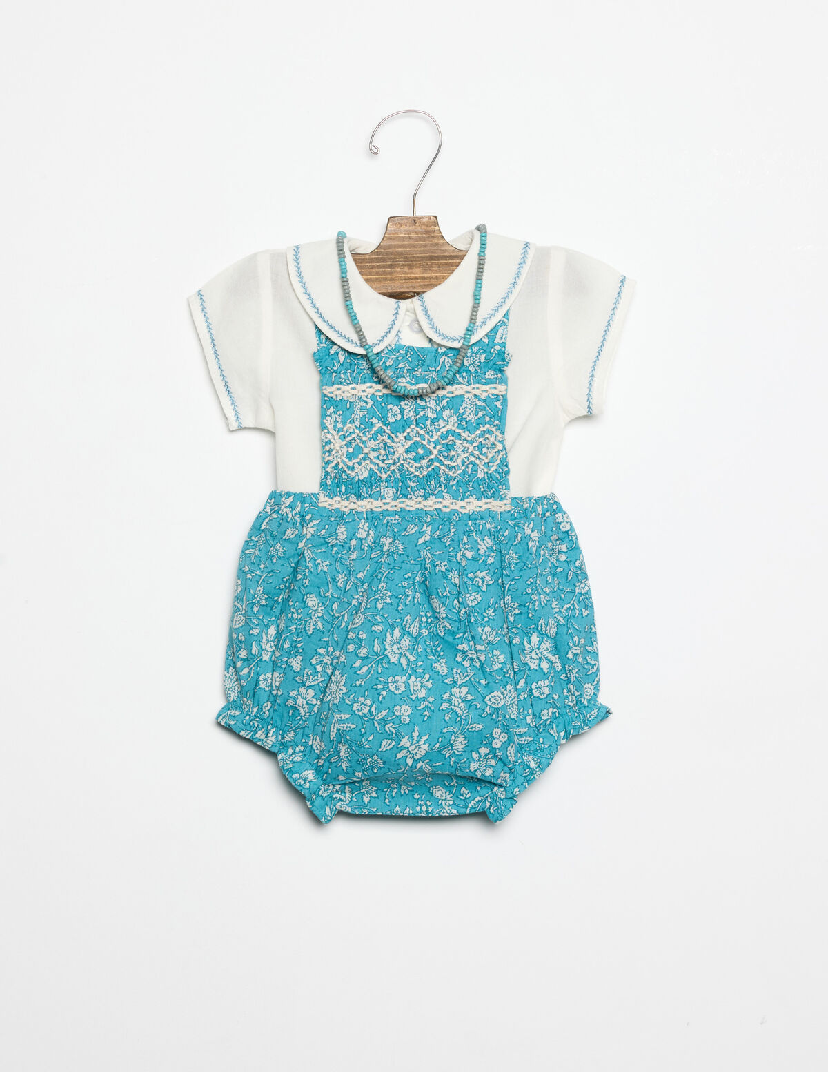 ALGAE PRINT PLAYSUIT