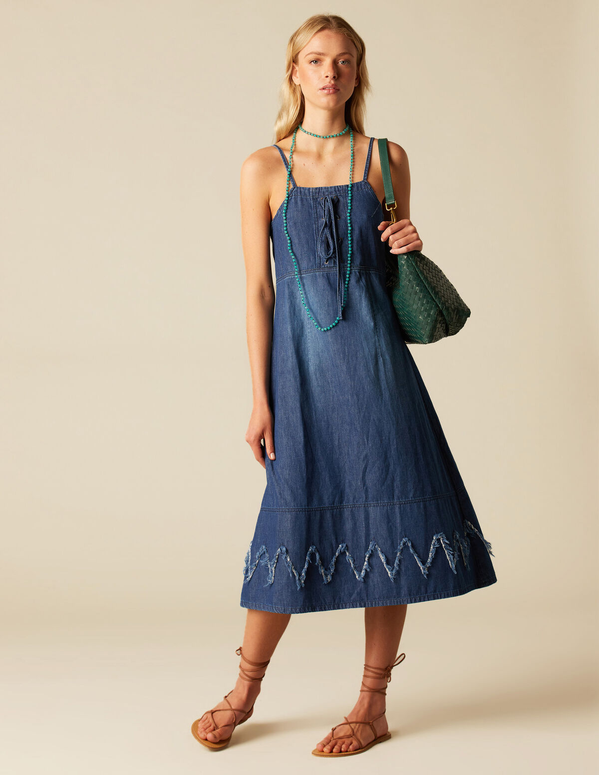VESTIDO LAZO VAQUERO