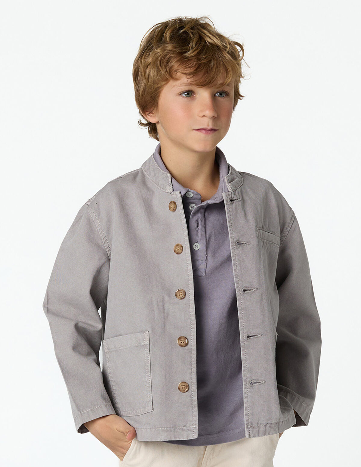 CASACO GOLA MAO IRON GREY